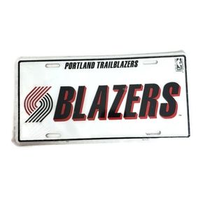 Portland Trailblazers Vintage Metal License Plate. New!